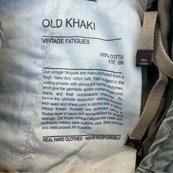 Men’s Utility Old Khaki Pants - Picture 7 of 13